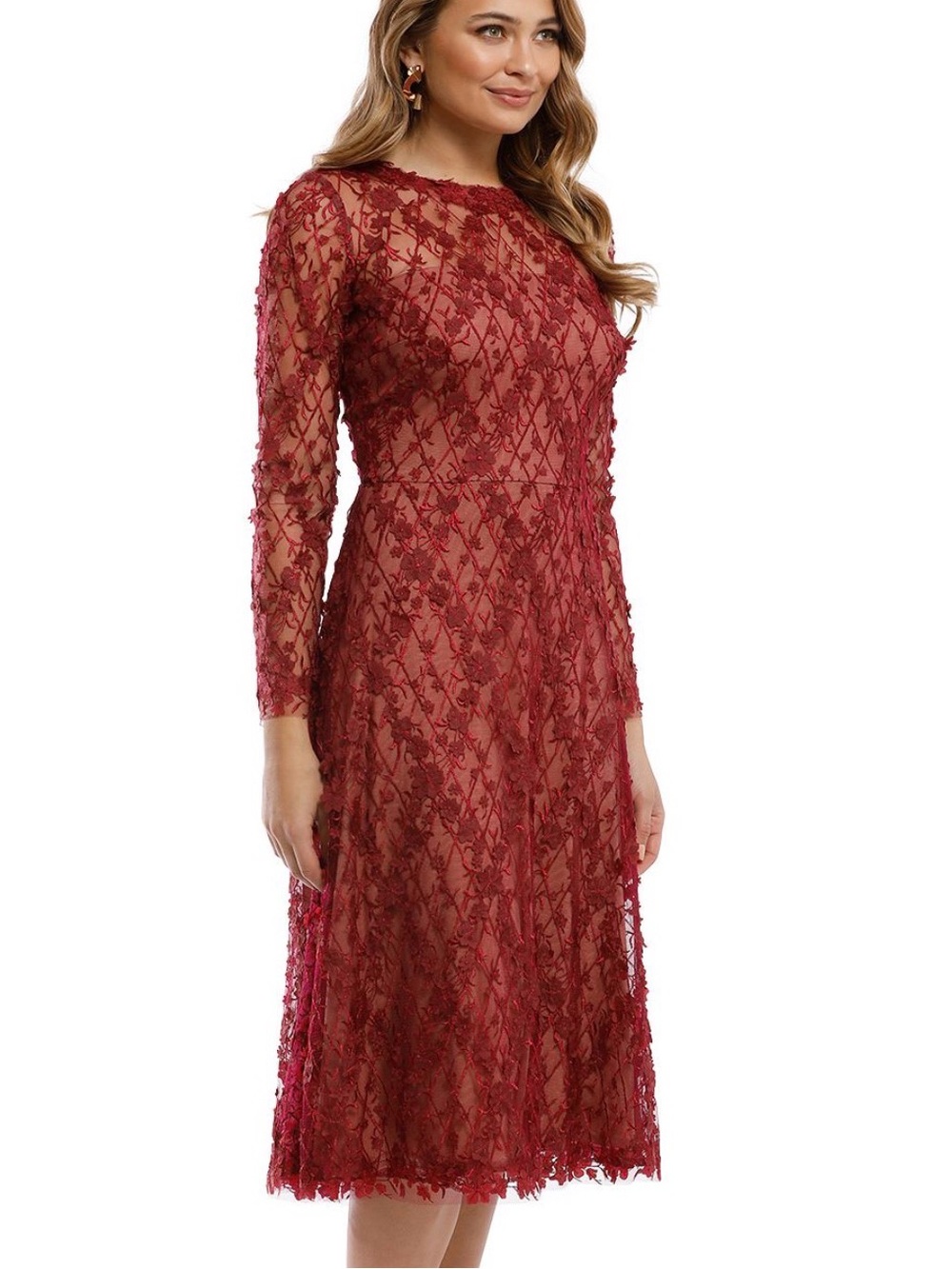 Tadashi Shoji NWT Binx Tea Length Dress size 16